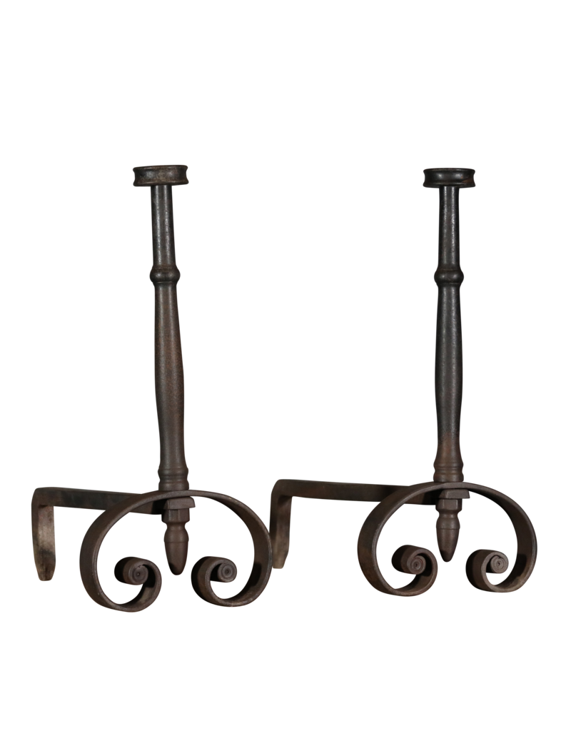 Maison Leon Van den Bogaert Extra Heavy Andiron — 63,5 cm High