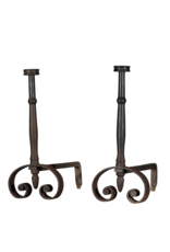 Maison Leon Van den Bogaert Extra Heavy Andiron — 63,5 cm High