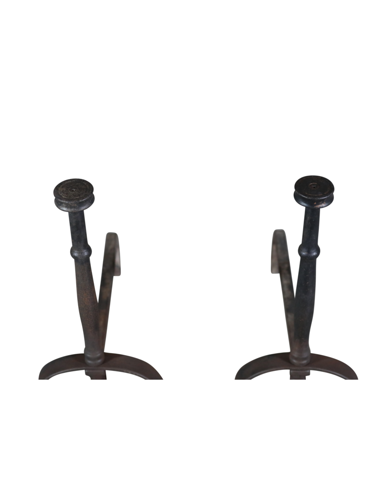 Maison Leon Van den Bogaert Extra Heavy Andiron — 63,5 cm High