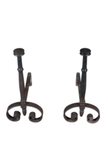 Maison Leon Van den Bogaert Extra Heavy Andiron — 63,5 cm High