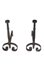 Maison Leon Van den Bogaert Extra Heavy Andiron — 63,5 cm High