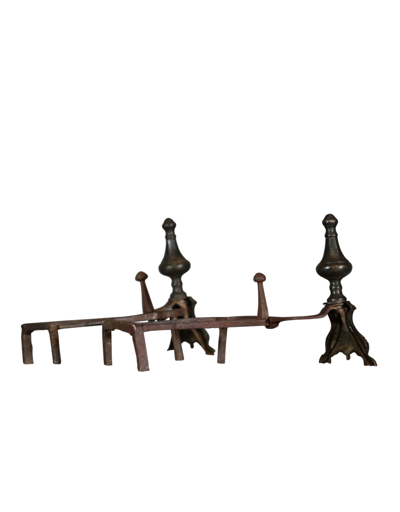 18th Century Period Andiron In Brass