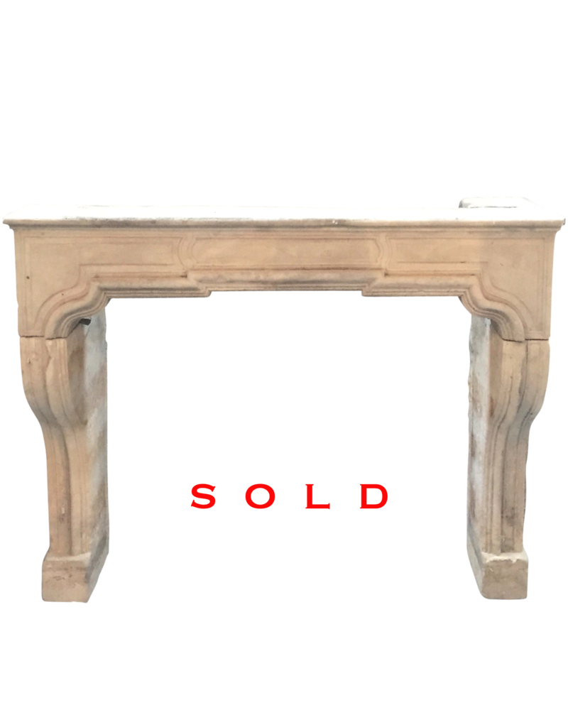 Classic French Limestone Fireplace Surround