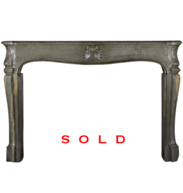 Classic Bicolor 18Th Century French Vintage Fireplace Surround