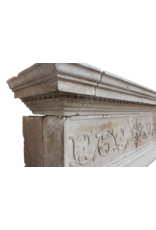 Italian Renaiscance Period Limestone Fireplace Surround