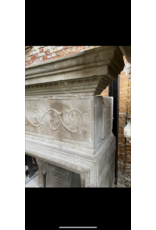 Italian Renaiscance Period Limestone Fireplace Surround