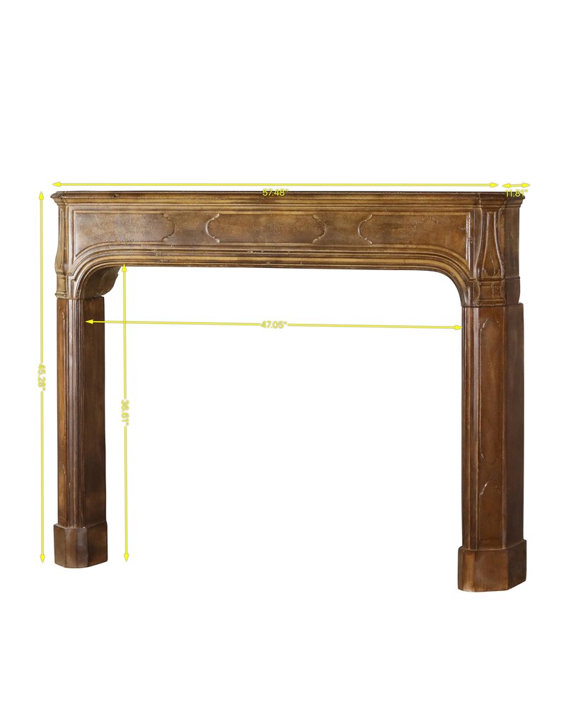 Maison Leon Van den Bogaert Stattlicher französischer Steinkamin