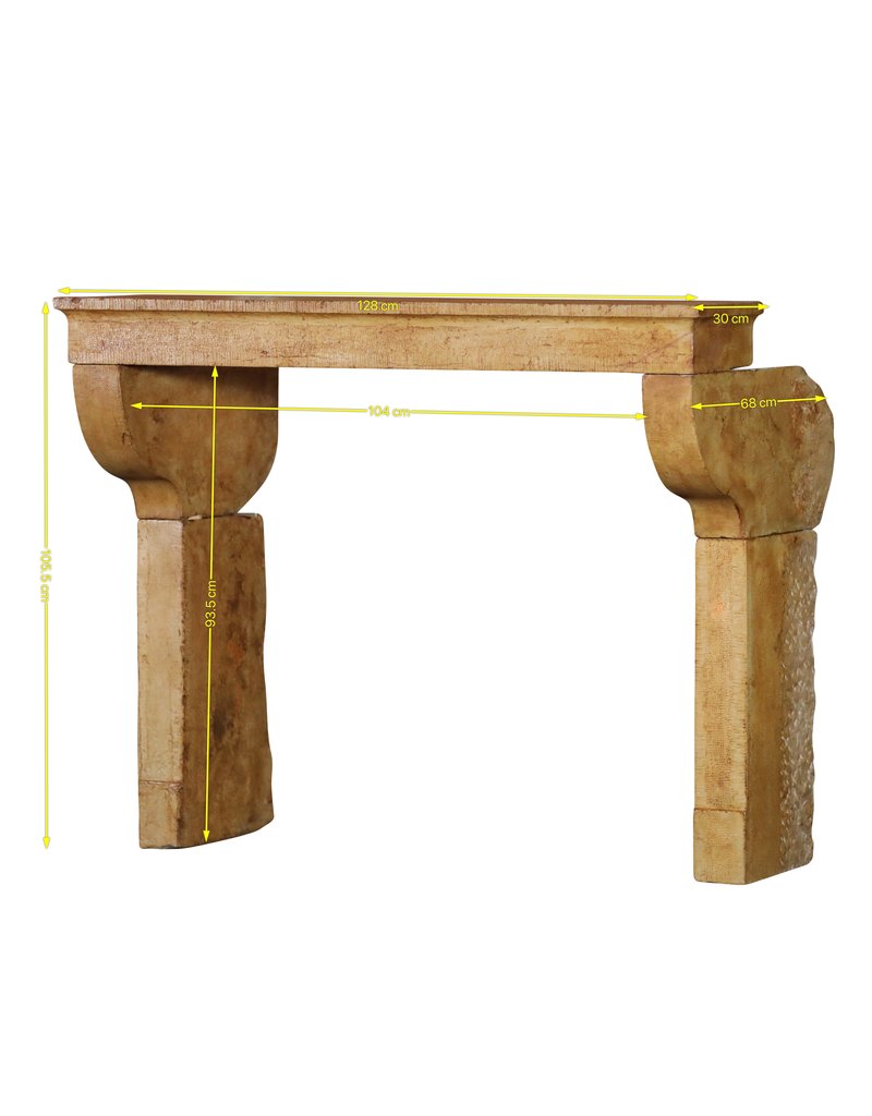 Maison Leon Van den Bogaert Small Solid Stone Fireplace