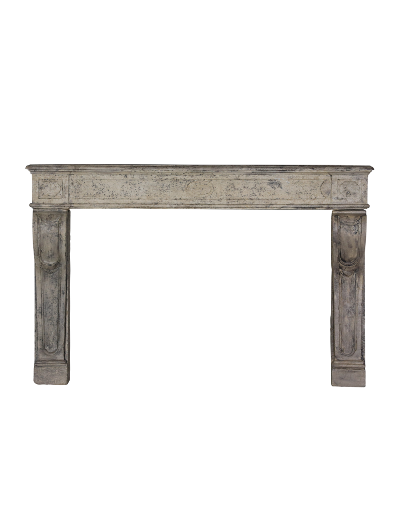 Sturdy Decorative Fireplace With Patina