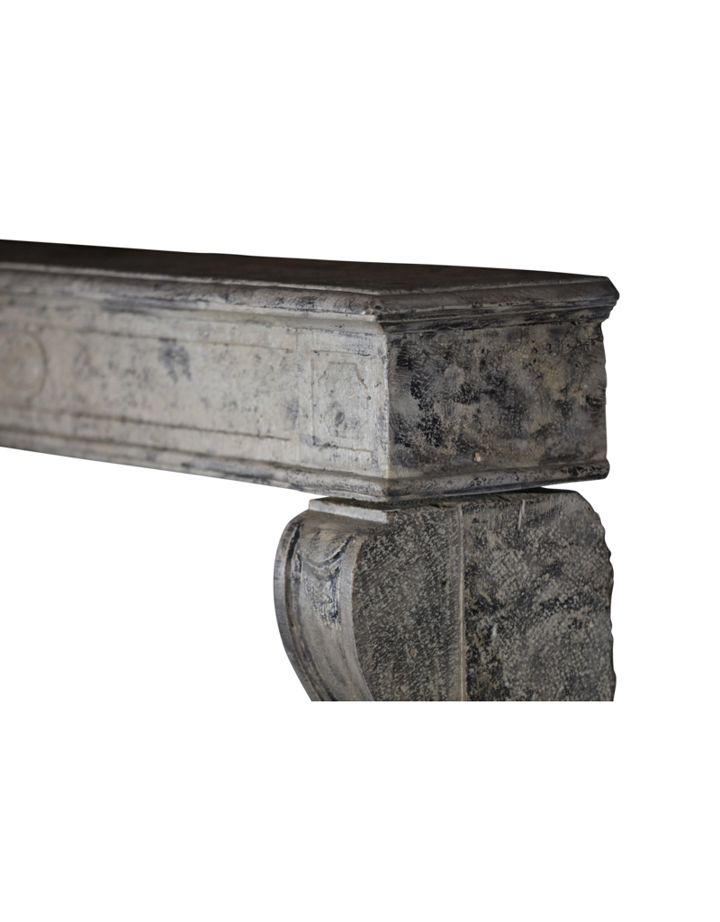 Sturdy Decorative Fireplace With Patina