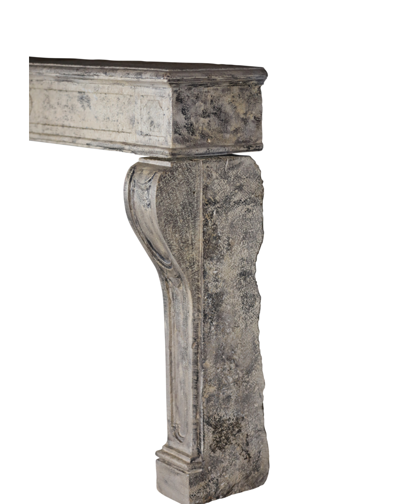 Sturdy Decorative Fireplace With Patina