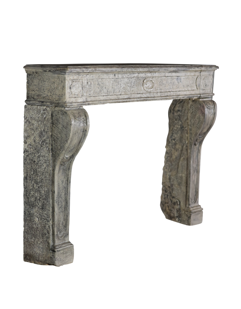 Sturdy Decorative Fireplace With Patina