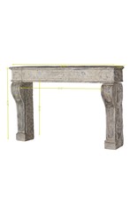 Maison Leon Van den Bogaert Stabiler Dekorativer Kamin Mit Patina