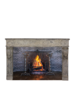 Sturdy Decorative Fireplace With Patina