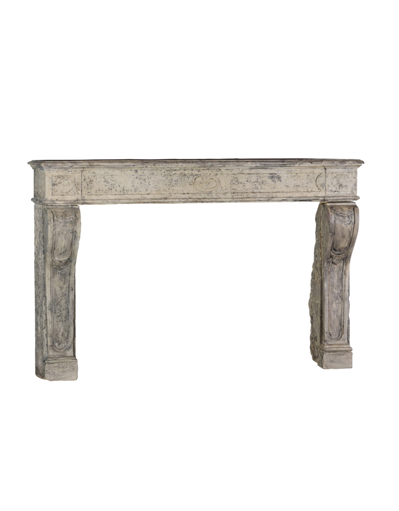 Sturdy Decorative Fireplace With Patina