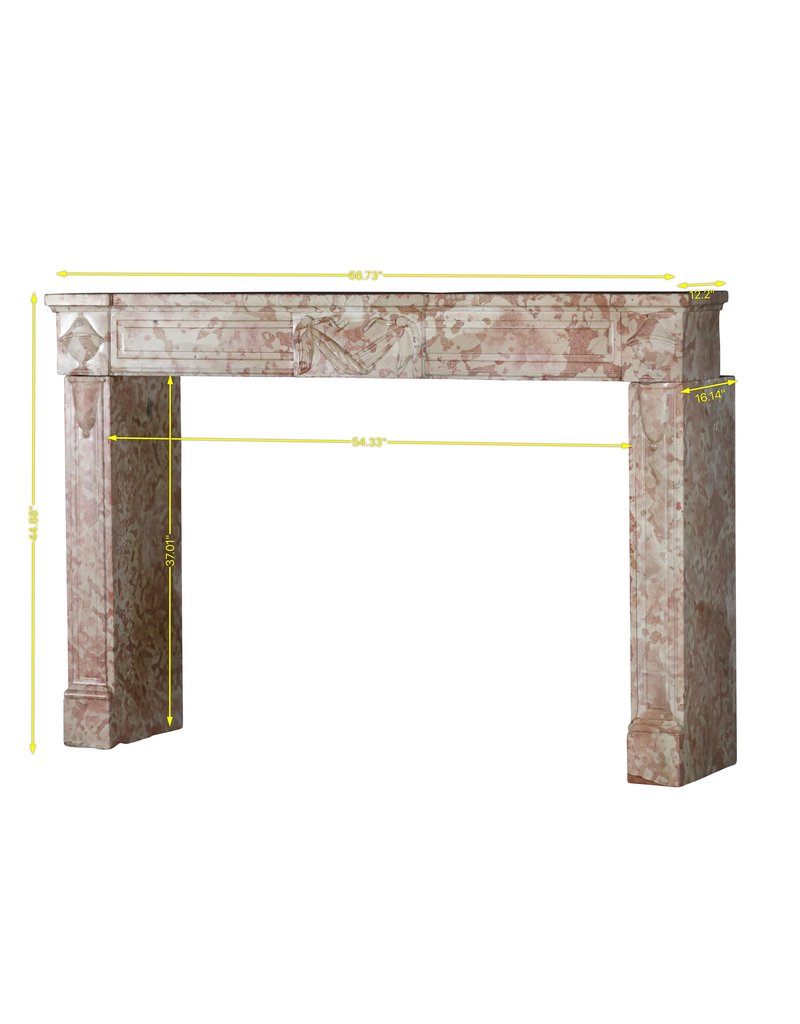 Maison Leon Van den Bogaert Outlet Marble Stone Fireplace