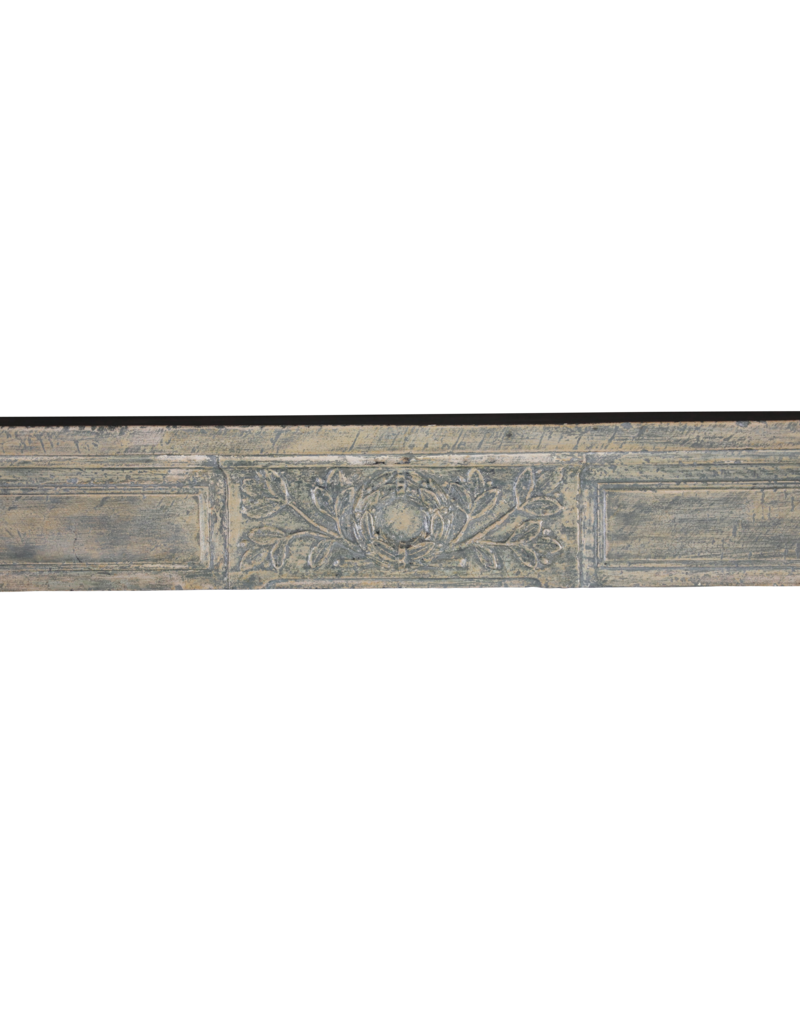 Elegant Mantelpiece With Green Patina