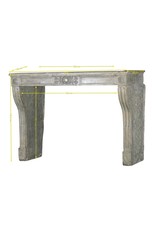 Elegant Mantelpiece With Green Patina