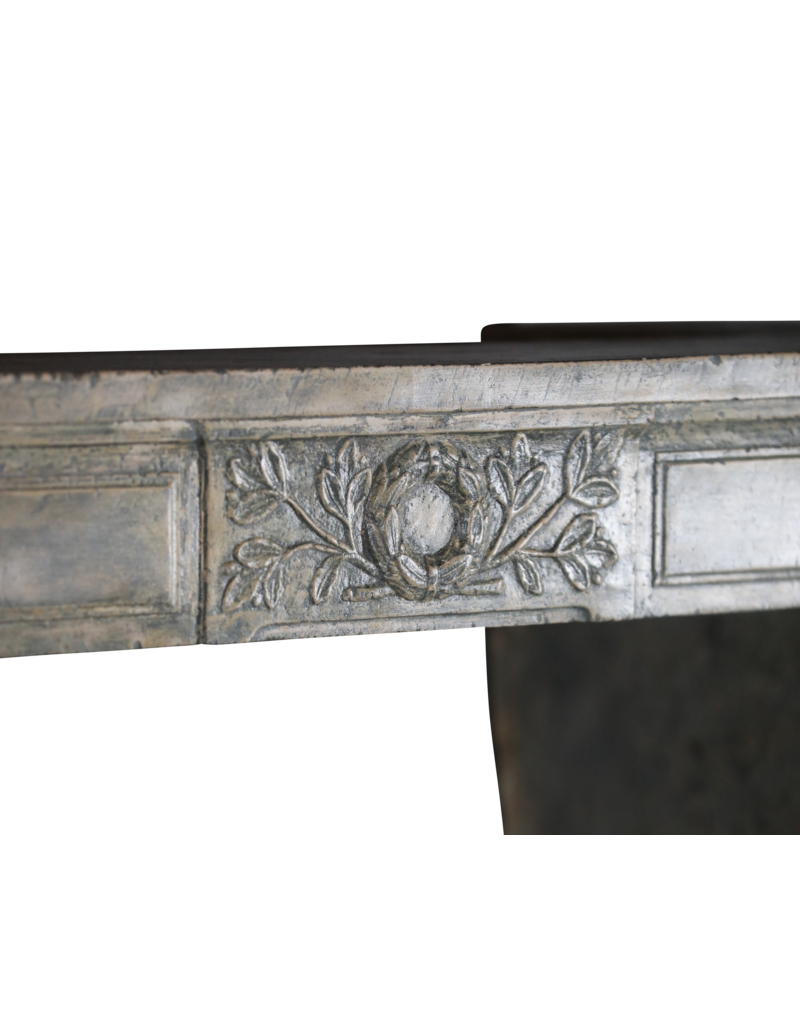 Elegant Mantelpiece With Green Patina