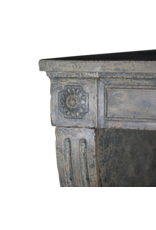 Elegant Mantelpiece With Green Patina