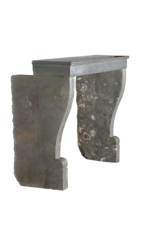 Maison Leon Van den Bogaert Elegant Gray Stone Fireplace