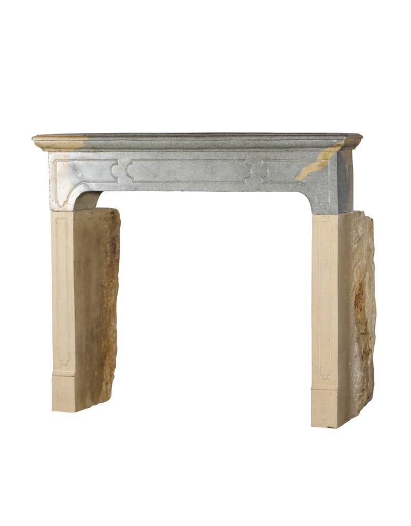 Timeless Bicolor Stone Fireplace