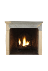 Timeless Bicolor Stone Fireplace