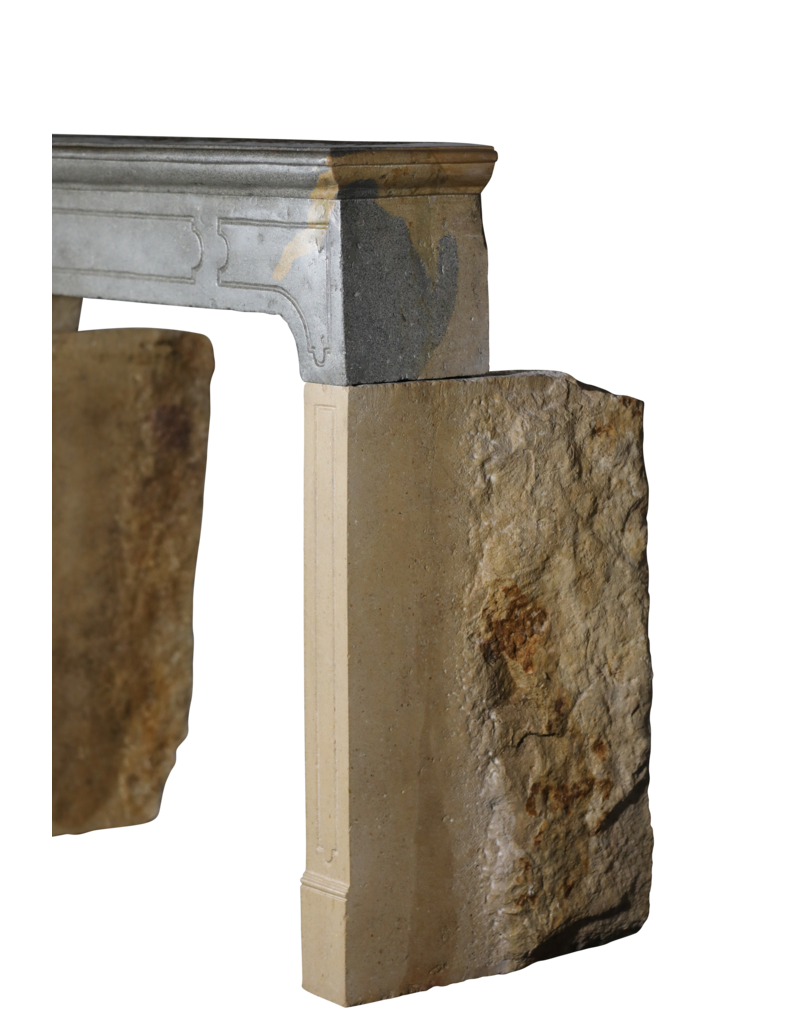 Timeless Bicolor Stone Fireplace