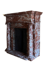 Stately Marble Mansion Fireplace Surround