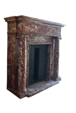 Stately Marble Mansion Fireplace Surround