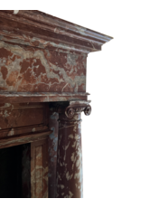 Maison Leon Van den Bogaert Stately Marble Mansion Fireplace Surround