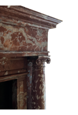 Stately Marble Mansion Fireplace Surround