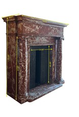 Stately Marble Mansion Fireplace Surround