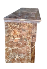 Maison Leon Van den Bogaert Belgian Brown Marble Fireplace Surround