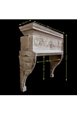 Maison Leon Van den Bogaert Italienische Kaminumrandung aus Kalkstein aus der Renaissance