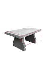 Sturdy Belgian Bluestone Rectangular Garden Table