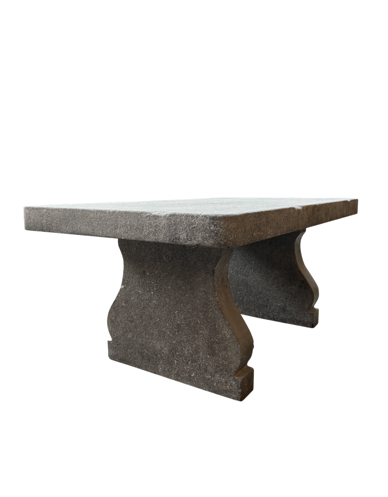 Maison Leon Van den Bogaert Table De Jardin Rectangulaire En Pierre Bleue Belge Robuste