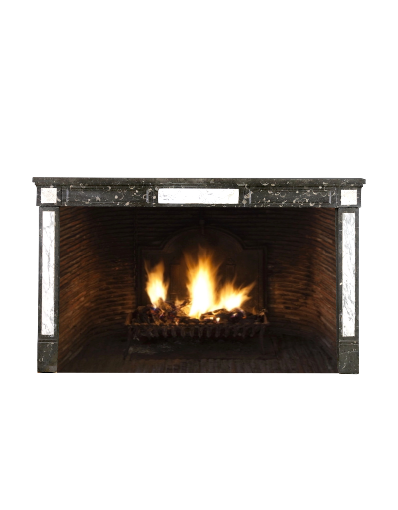 18Th Century French Fossil Stone Fireplace Surround