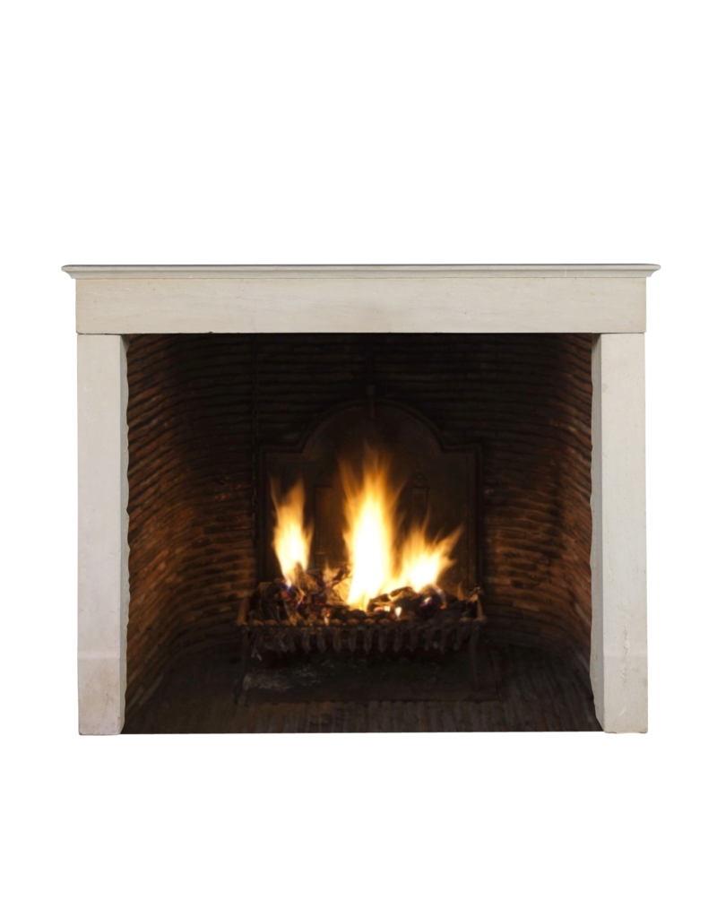 Monochrome Beige Fireplace Mantle