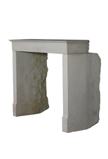 Monochrome Beige Fireplace Mantle