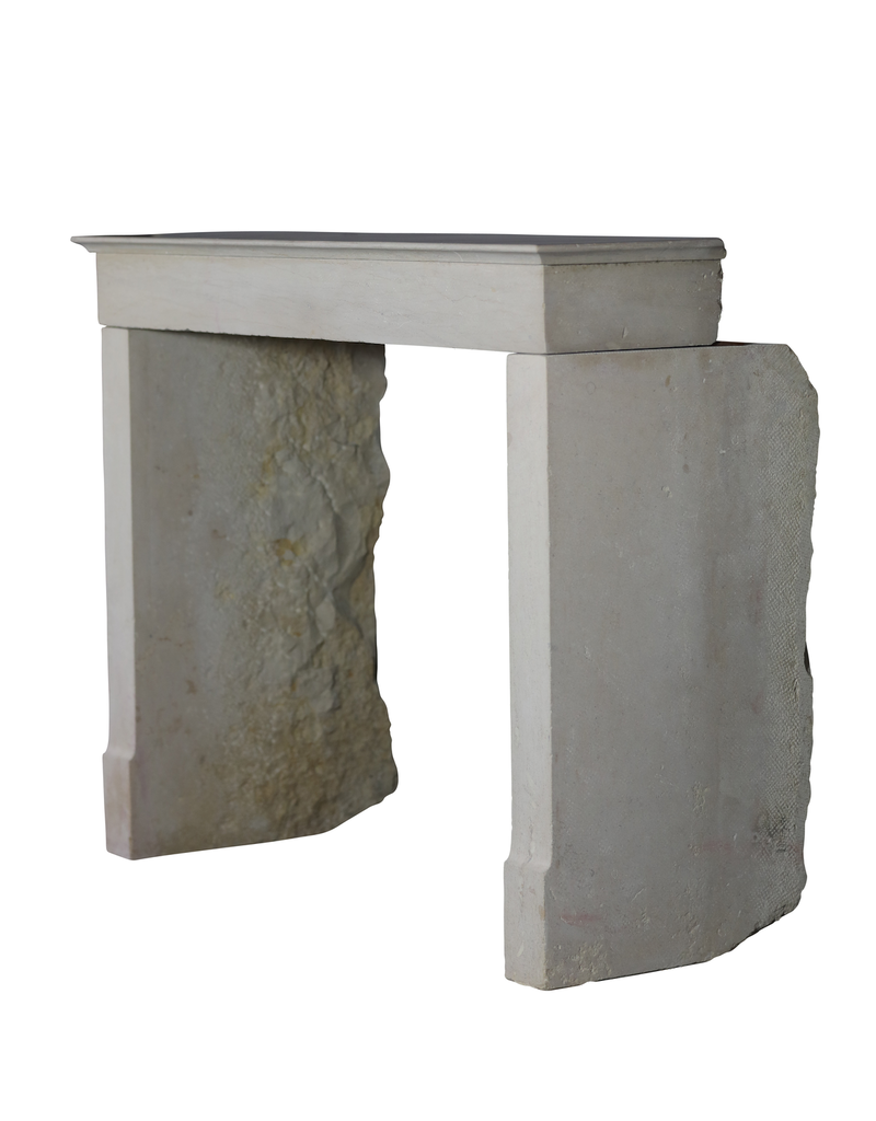 Monochrome Beige Fireplace Mantle