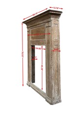 Maison Leon Van den Bogaert Oberer Kaminmantel aus Kiefernholz