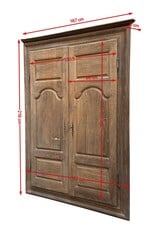 Maison Leon Van den Bogaert Antique Cabinet Front Doors In Oak