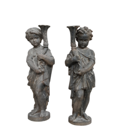 Statues De Jardin Antiques En Fonte