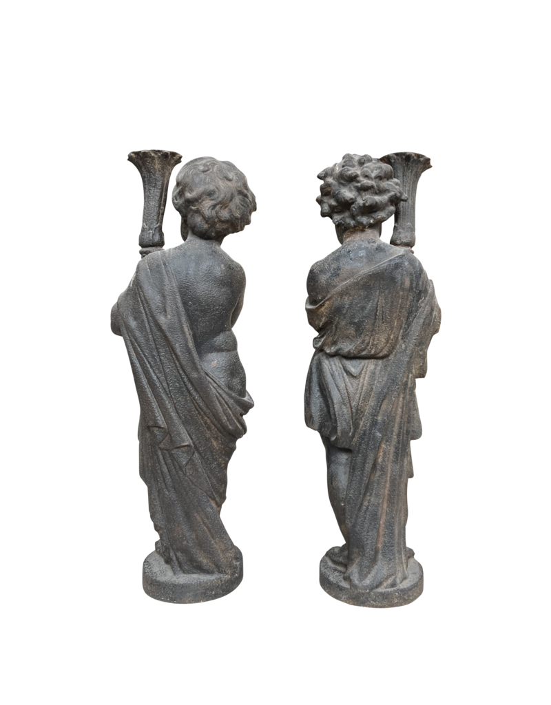 Maison Leon Van den Bogaert Estatuas antiguas de jardín de hierro fundido