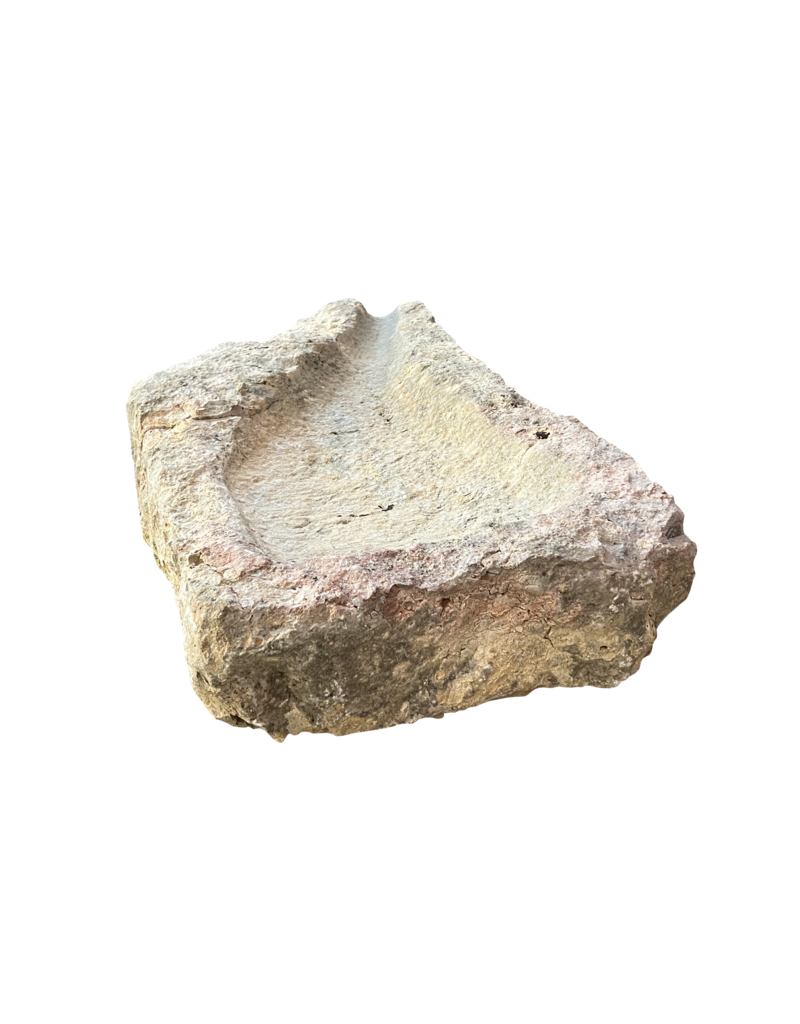 Maison Leon Van den Bogaert Reclaimed Wabi Rustic Stone Element For Authentic Sink Design