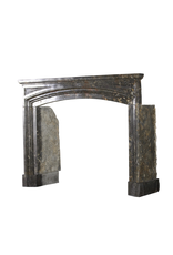 Henri II Bleu Fossil Stone Fireplace