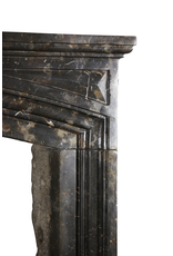 Maison Leon Van den Bogaert Henri II bleu FossilSteinkamin