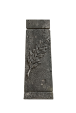 Columna De Piedra Con Palmera