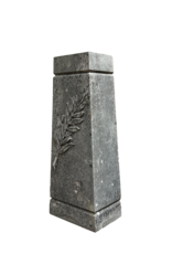 Maison Leon Van den Bogaert Columna De Piedra Con Palmera